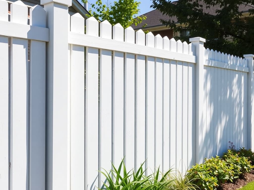 Fence after painting